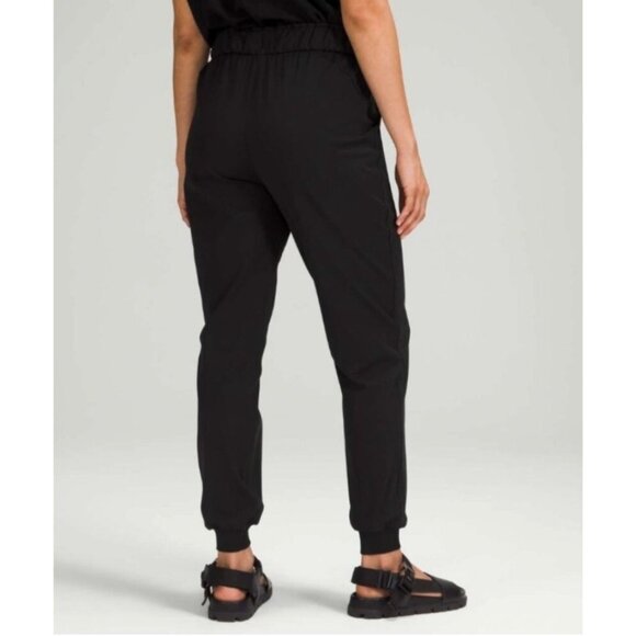 Lululemon Stretch High Rise Jogger Pants Style W5DQDS Black - Picture 2 of 10